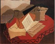 Juan Gris The Fiddle in front of window